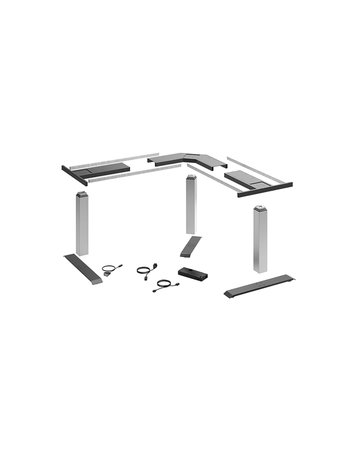 Bild LegaDrive Systems Tischgestell-Set 90°-Winkel, silber, graphitgrau - Hettich-0