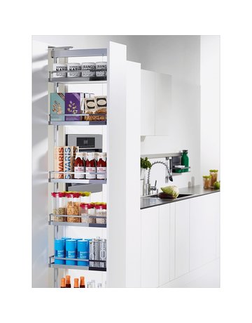 Bild Arena STYLE Rutschstopp Einhängetablare, 350 x 462 x 93 mm, verchromt - Hettich-2