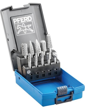 Bild Frässtift-Satz HSS 3 6mm 10-teilig Pferd-0