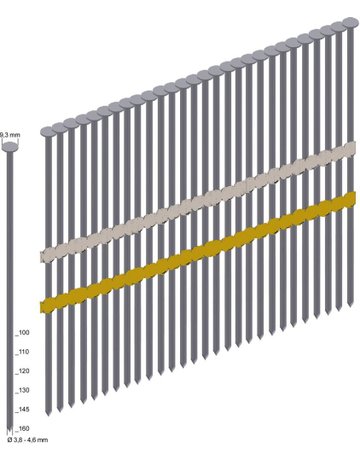 Bild Streifennägel Typ RK RK38/130-BK 3,8 x 130 mm (VE= 1400 St) - PREBENA-0