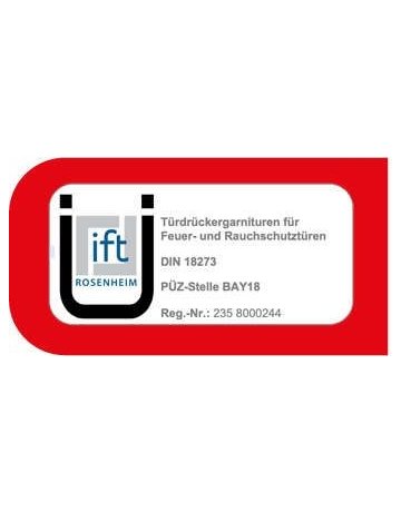 Bild FS-Drückerrosettengrt. Sirion PZ 9 mm Edelstahl mit TS 40-58 mm - Topform-3