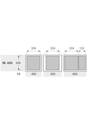 Bild Küchen-Abfallsystem, KB500mm,Stahl InnoTech Pull 9279416,anthrazit - Hettich-2
