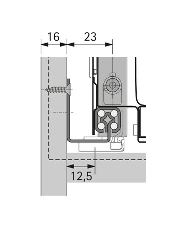 Bild Quadro 25 Silent System, 420, EB 12,5, rechts - Hettich-1