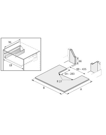 Bild Schalenset Banio, transluzent, graphitgrau - Hettich-4