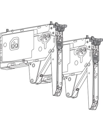 Bild AVENTOS HK top Hochklappe, Kraftspeicher (Set), LF=1730-5200 (bei 2 Stück), zum Schrauben, für SERVO-DRIVE geeignet, verzinkt - Blum-1