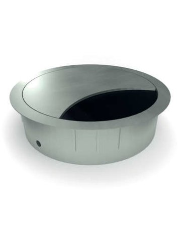 Bild Kabeldurchlass Ø80mm H:21mm, Zamak anthrazit - Topform-0