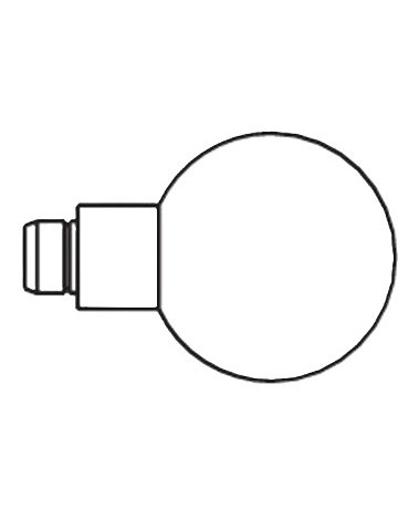 Bild Knopflochteil 123.23RLT 9mm,felsgrau - Hewi-1