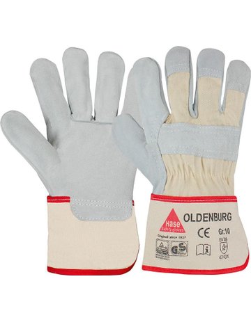 Bild Handschuh Oldenburg, Rindspaltleder, Gr. 10-0