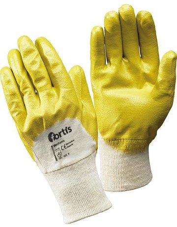 Bild Handschuh Mechanic, Nitril, gelb, Gr. 8 FORTIS-0