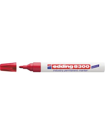 Bild Industrie-Permanentmarker8300 rot edding-0