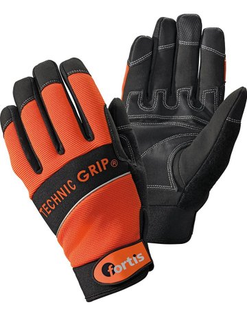Bild Handschuh TechnicGrip, Gr. 8, orange/schwarz, FORTIS-0