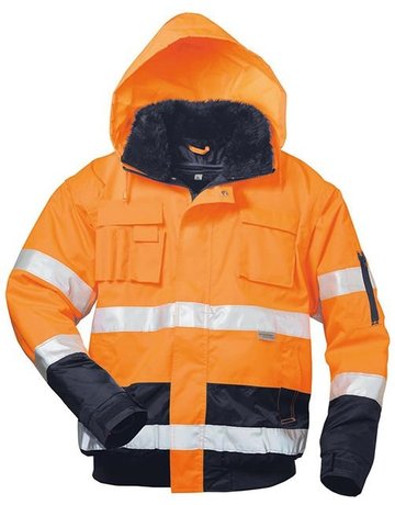 Bild Warnjacke Volker, Gr. S, orange/marine-0