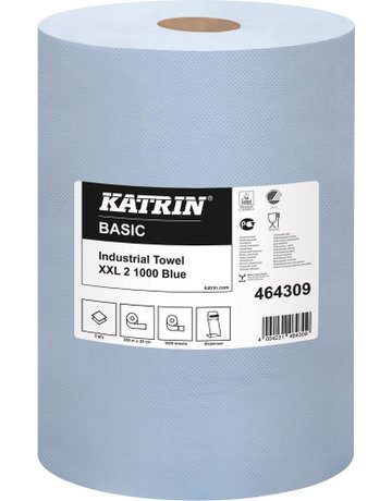 Bild K-Rolle blau 2-lagig 38x36cm 1000 Blatt - KATRIN-0