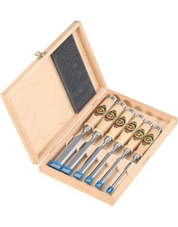 Bild Stechbeitelsatz 6tlg. Holzkasten Kirsche-0