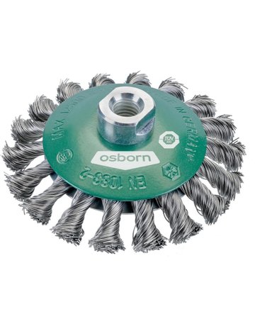 Bild Kegelbürste rostfrei M14 100x0,35mm gezopft Osborn-0