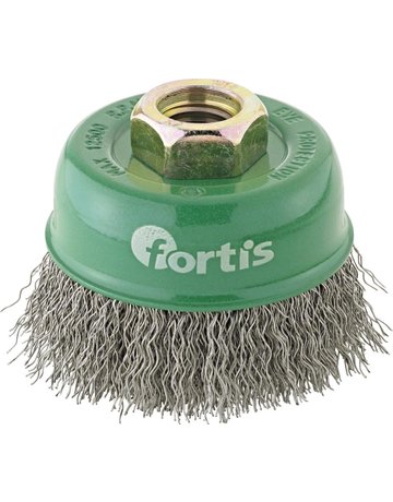 Bild Topfbürste Edelstahl 60x0,3mm gewellt FORTIS-0