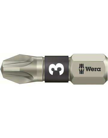 Bild Bit 1/4"" DIN3126 C6,3 PZ3 x 25 mm rostfrei - Wera-0