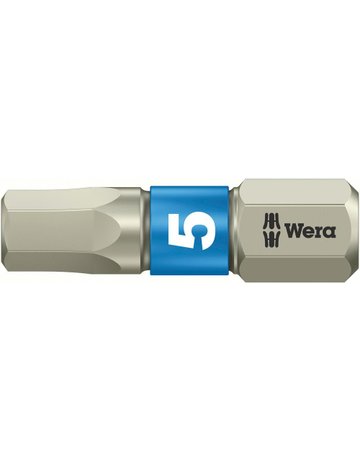 Bild Bit 1/4" DIN3126 C6,3 Hex 5,0 x 25 mm rostfr. - Wera-0