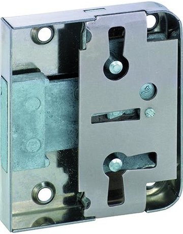 Bild Aufschraub Möbelschloss vernickelt 772/45 Zuhaltung 8 X 6 mm - JuNie-0