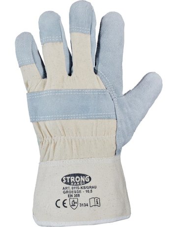 Bild Handschuh, Kernspaltleder, weiße Stulpe-0