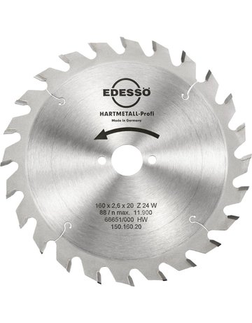 Bild HW Kreissägeblatt Profi 160x2,6x20mm Z24 W-0