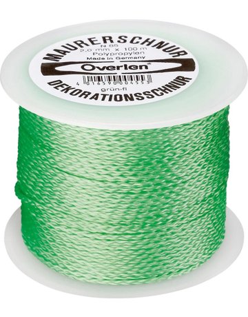 Bild Maurerschnur PP fluoresz.2,0mm 100m grün Overmann-0