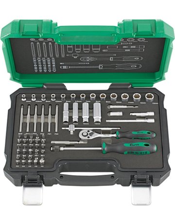 Bild Steckschlüssel -Grt. 1/4" 61tlg. FORTIS-0