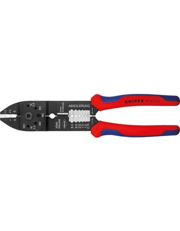 Bild Crimpzange 9721215 für isolierte Kabelschuhe 0,75-6qmm KNIPEX-0