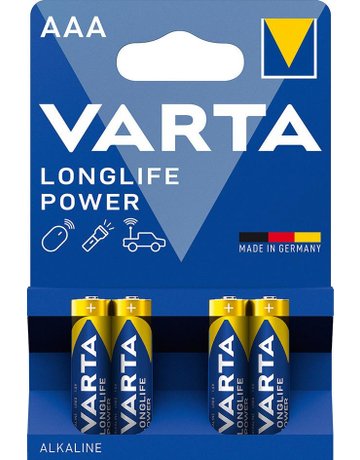 Bild Batterie LONGLIFE Power Micro AAA/LR03 4er Blister - VARTA-0