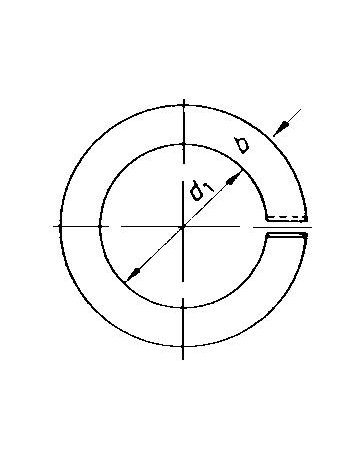 Bild Federringe verzinkt B 5 mm DIN 127-2
