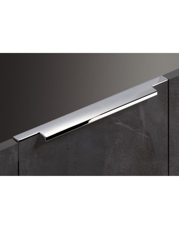 Bild Möbel- Griffleiste, mit Harpunensteg, Lamezia 9105810, Länge 895mm, Aluminium glanz verchromt - Hettich-1
