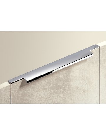 Bild Möbel- Griffleiste, mit Harpunensteg, Lamezia 9105810, Länge 895mm, Aluminium glanz verchromt - Hettich-2