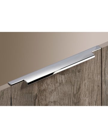 Bild Möbel- Griffleiste, mit Harpunensteg, Lamezia 9105810, Länge 895mm, Aluminium glanz verchromt - Hettich-3
