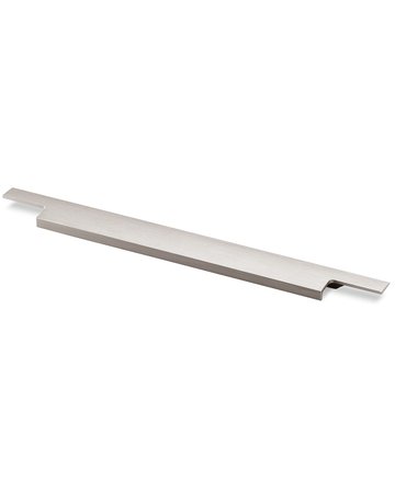 Bild Möbel- Griffleiste, mit Harpunensteg, Lamezia 9105820, Länge 445mm, Aluminium edelstahloptik gebürstet - Hettich-0