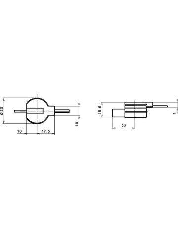 Bild Kontaktelement rund 12V DC maximal 36W LED Stecker weiß, uncodiert - Topform-1