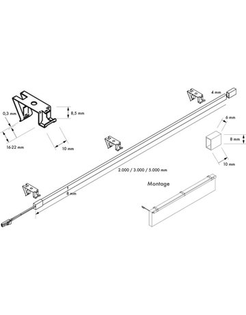 Bild LED Silikon Flexband opal 8W WT (3000K), L=2000 mm, LED-St. ws. - Topform-2