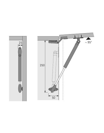 Bild Klappenstütze Lift Basic - Hettich-1