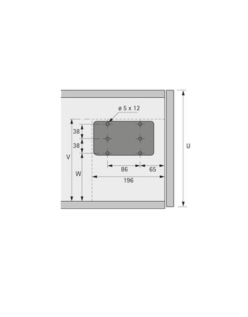 Bild Klappenhalter mit Seilzug Lift Mini, 140N - Hettich-2