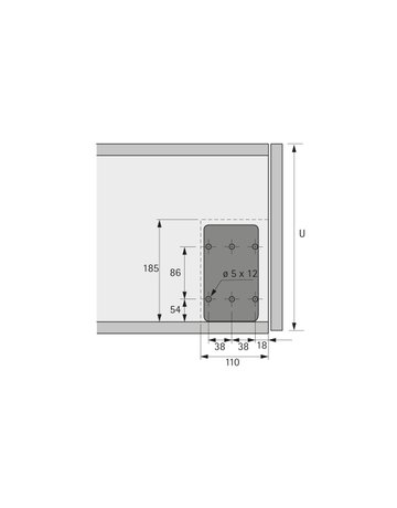 Bild Klappenhalter mit Seilzug Lift Mini, 140N - Hettich-3