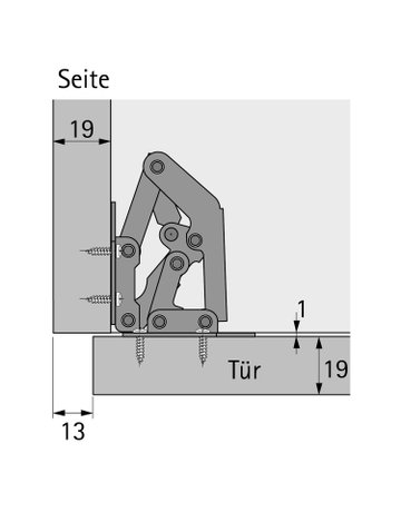 Bild Aufschraubscharnier Mini - Hettich-1