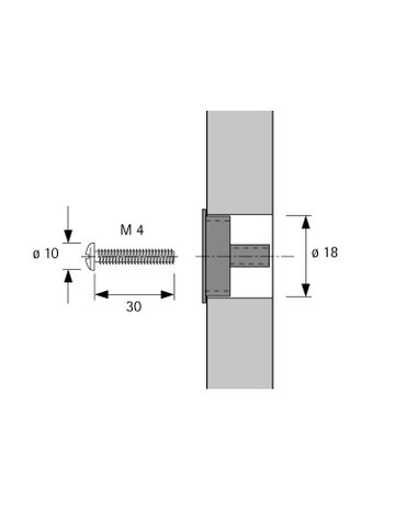 Bild Möbelknopf Typ 454 - Hettich-1