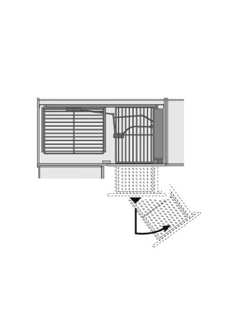 Bild Moving Corner, pulverbeschichtet silber, links - Hettich-1