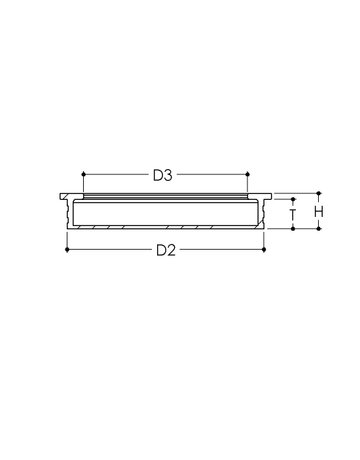 Bild Griffmuschel für Holztüren D1:64,5mm D2:60mm D3:50mm H:10,80mm schwarz matt - ABP-Beyerle-1