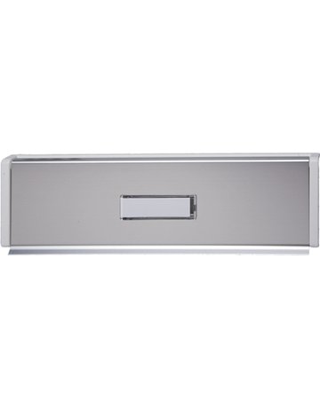 Bild Briefeinwurf,mit Namensschild,ALU 3221 NA, 270x76,F1 eloxiert - Normbau-0