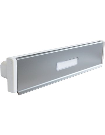 Bild Briefeinwurf,mit Namensschild,ALU 3229 NA SCHA, 305x76,weiß cav.® - Normbau-0