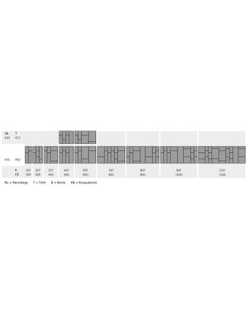 Bild OrgaTray 590, 470 x 900 mm, anthrazit - Hettich-1