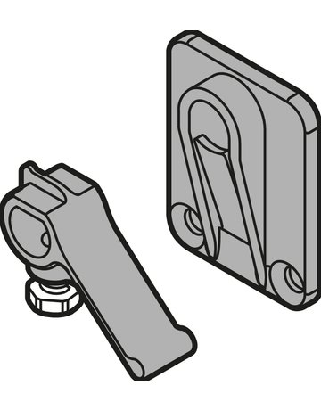 Bild CABLOXX Synchronisierung, Set (Aufnahme links/rechts, 2 Hebel), schwarz - Blum-1
