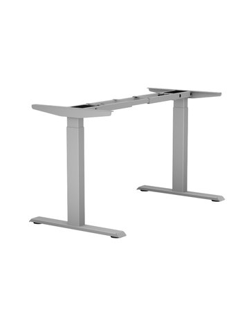 Bild Tischgestell 2D - elekt. verstellbar 700-1200mm, RAL 9006, Weißaluminium - Topform-0