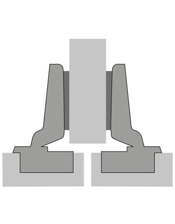 Bild Möbel-Topfscharnier,110°,Kröpf.9,5mm Intermat 9943,48051,halb vorl.,vernickelt - Hettich-2