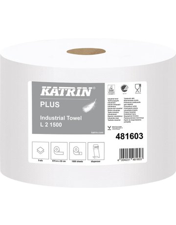 Bild Putzpapier weiss 2lagig 22x38cm 1500Blatt KATRIN-0